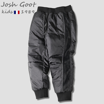 Childrens down pants white duck down winter girls boys children wearing bunches casual and thick pants