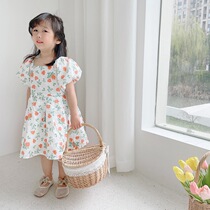 Summer girl dress high-end net red Korean version of summer dress foreign atmosphere explosion children little girl baby princess skirt