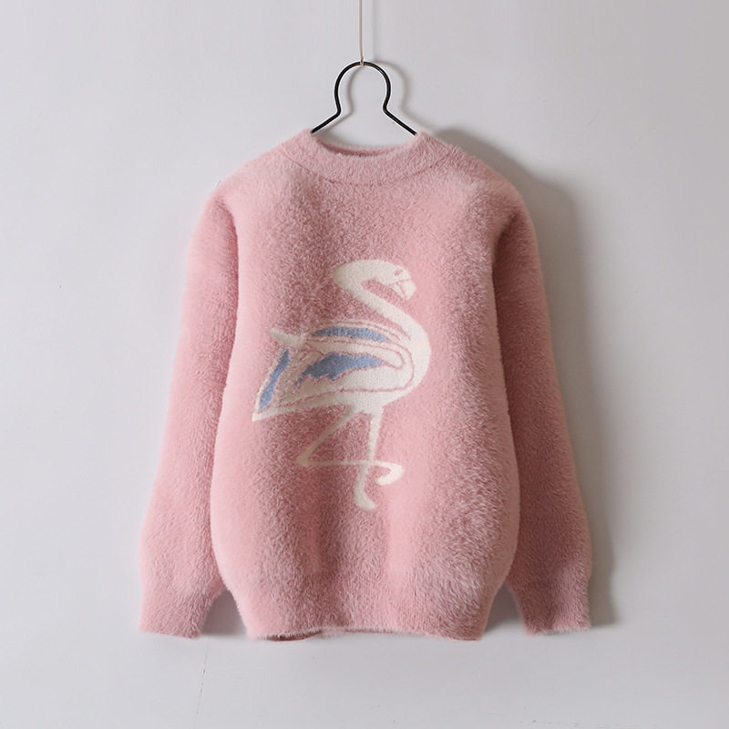 Children's sweater girls' children's autumn and winter models Han version of the foreign pie jacket thickened outside hairy wire Waterloo Fleece Clothing