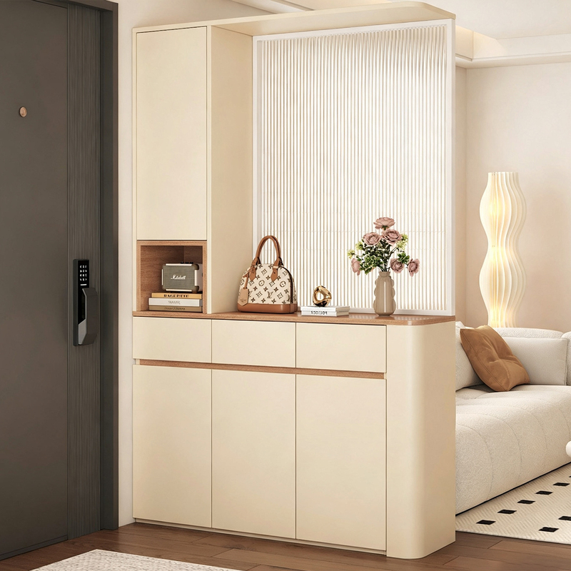 Entrance Hall Cabinet Facing the Door, Living Room Screen Cabinet, Household Partition Cabinet, Arc-Shaped Shoe Cabinet, Wall-Mounted Screen Decorative Cabinet Entrance Hall Cabinet Facing the Door, Living Room Screen Cabinet, Household Partition Cabinet, Arc-Shaped Shoe Cabinet, Wall-Mounted Screen Decorative Cabinet
