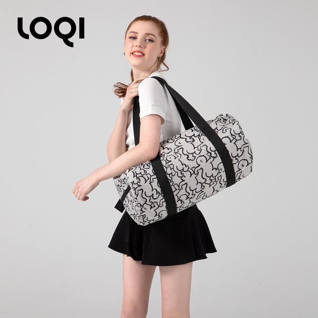 LOQI/Liang He LEGO Dancing with light Illustration Bag Shopping Bag Organizing Bag Bag Travel