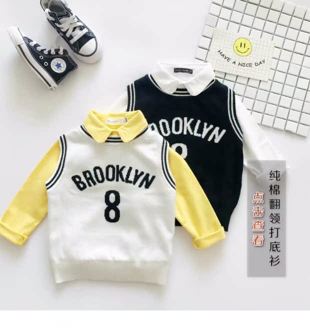 Mùa thu 2018 mới cho bé gái vest mỏng 2 bé trai cotton đan áo 4 trẻ em 3 tuổi bé hoang dã 5 quần áo cho bé