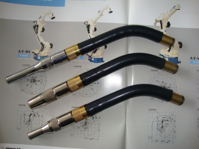 OTC robot welding gun body elbow 350A automatic welding manipulator welding torch body elbow 350A