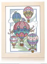 Hot Air Balloon drawing DMC cotton thread RS cotton thread kit (14CT:23 x22cm)