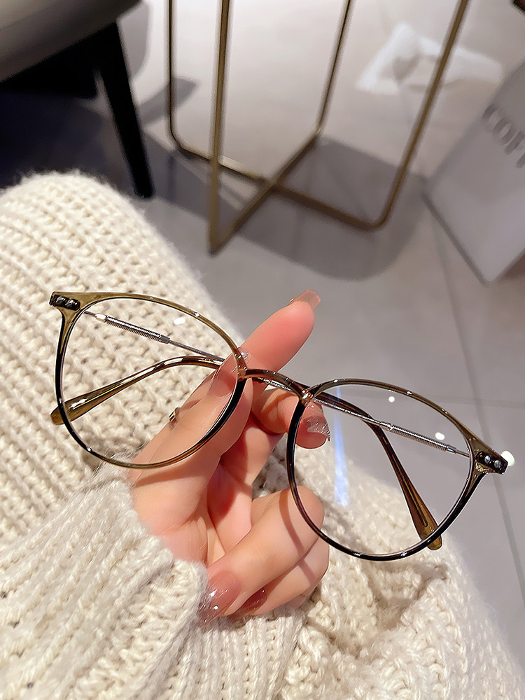 Japan (Top Extravagant) Cospp Kosp Day Family Retro Round Super Light Anti-Blue Light Art Spectacle Female small face