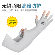 Ice Cuff Sunscreen Ice sleeves Anti-UV Mens and Womens Summer Rangling Fishing Drive Leak Finger Thin glove Hand cuff