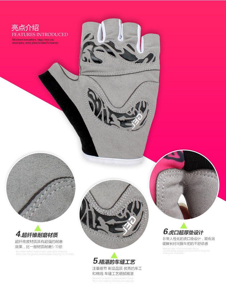 Gants de cyclisme mixte KING BIKE - Ref 2238554 Image 10