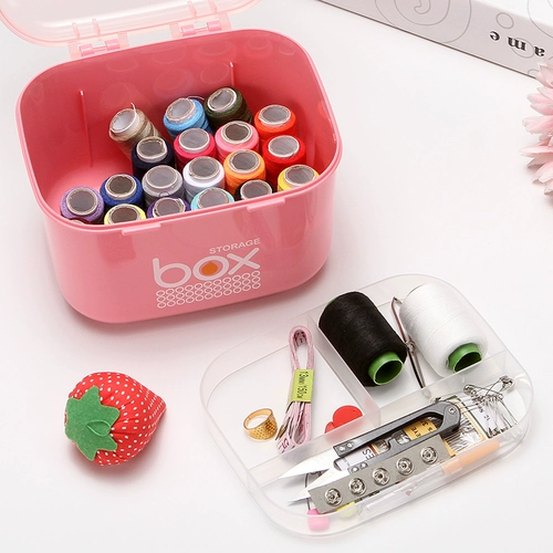 Ящик для бытовой иглы с высокой частью игольчатой ​​линейки большой швейный набор для хранения швейной коробки