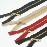 Джинсовая металлическая медная цепочка с молнией ручной работы, аксессуары, 5 размер