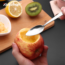 Home 304 Stainless Steel Baby Baby Scraping Spoon Fed with Spoon Spoon Children Assistant Spoon Scraped Fruit Clay Spoon