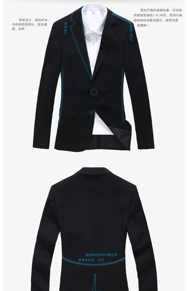 Bộ đồ vest nam công sở chuyên nghiệp phù hợp với chuyên nghiệp Hàn Quốc Slim chú rể váy cưới mùa thu quần short nam