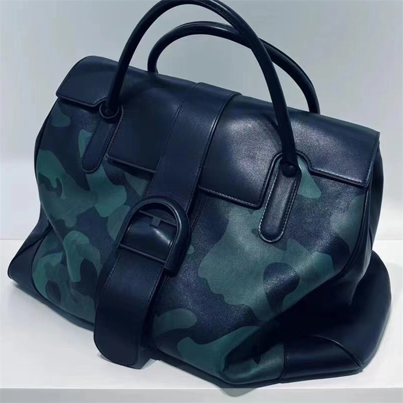 Delvaux/Delvaux Dream Calf Metal Lock Leather Tote Bag Handbag for Men and Women, Same Style