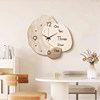 Creative Art Clock Wall Clock Living Room 2026 New Model Light Luxury High-End Dining Room Home Wall Clock Wall Lamp Painting