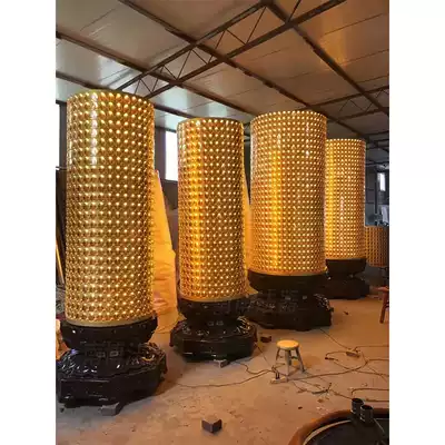 Temple aluminum alloy outdoor also wish thousand Buddha lamp Buddha hall light Taoist transfer electronic voice merit lamp customization