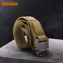 Outstanding outdoor sports overalls belt tactical belt 1 5 inch hardware buckle quick insertion convenient nylon waist seal