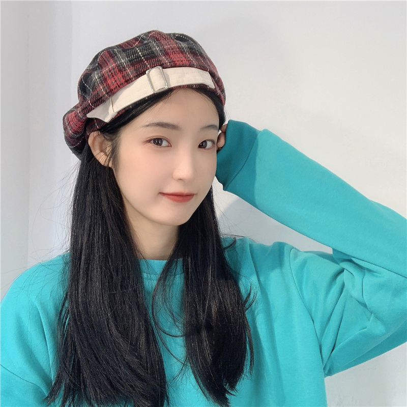 South Korea (designer) Sandro Tarpin British all-match flat-top painter's hat literary and elegant octagonal hat