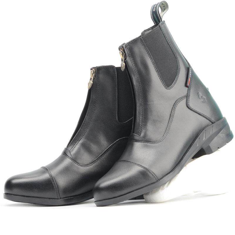 Meiyden men's and women's pure leather breathable horse boots trend new versatile low-heeled English spring and autumn boots