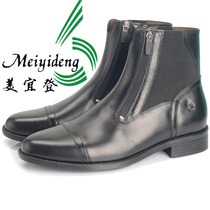 Foot satisfaction boots men 2020 Europe and America New Tide double zipper boots lovers with all cowhide riding boots Knight boots