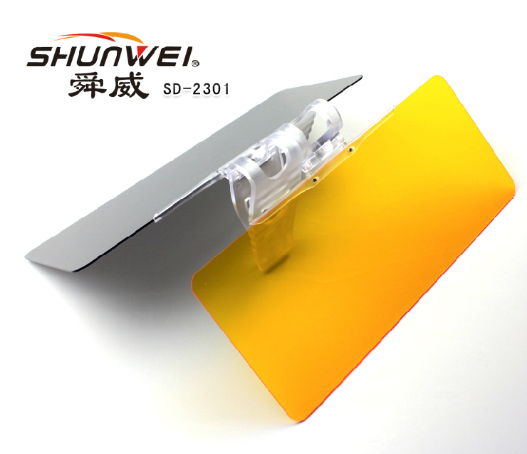 Sunway day and night dual-purpose driving anti-glare mirror sun visor night vision goggles for cars
