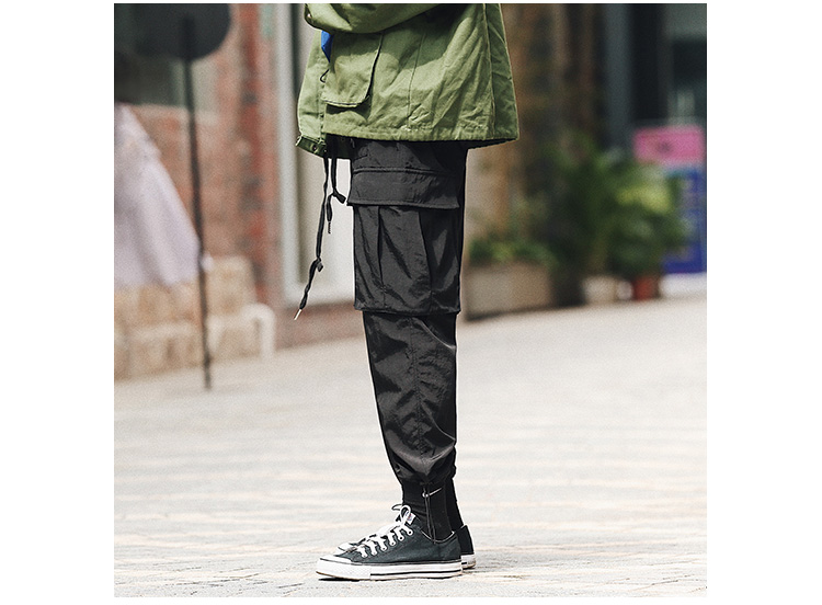 Nhật Bản nhiều túi chức năng overalls quần nam thương hiệu thủy triều lỏng lẻo quần giản dị đường phố quần hip-hop quan ao nam