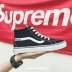 Cửa hàng bẩn đẹp bến cảng gió cổ điển sọc đen trắng giày skate thanh niên sinh viên xu hướng giày vải cao giày nam giày thể thao adidas Plimsolls