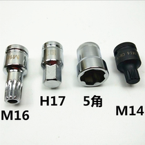 Suitable for Volkswagen Nissan Motor oil bottom shell screw sleeve Toyota Pentagon oil bottom shell sleeve for 5-flower oil bottom