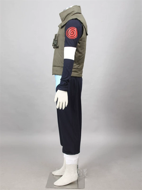 Naruto Làng Lá Jounin Đồng Nhất Sarutobi Asuma Cos Quần Áo Full Bộ Anime Cosplay Quần Áo Nam