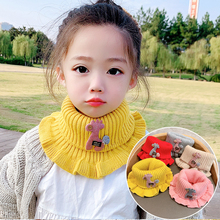 冬季保暖防风脖套毛绒针织宝宝围巾