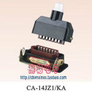 Rectangular aviation inserts CA14-JZ1 KA single-hole ejection line 14-core aviation plug socket connector