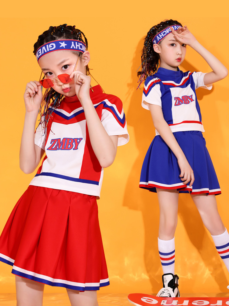 Children's cheerleading La La exercise dress Long sleeve dance cheerleading primary school students competition games Men's and women's clothing