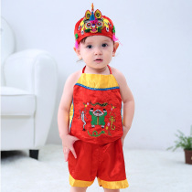 Mai Yingxin summer mens and womens 100-day-old baby breathable summer dress Baby belly pocket suit Infant child belly pocket