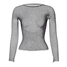 Women Fishnet Mesh ops 6 Colors Sexy See Through T-Shirt  Sk