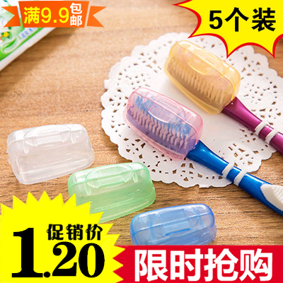 Travel Outdoor toothbrush headgear 5 Toothbrush Protective Sheath Head Toothbrush Head Protective Shell Protective Shell