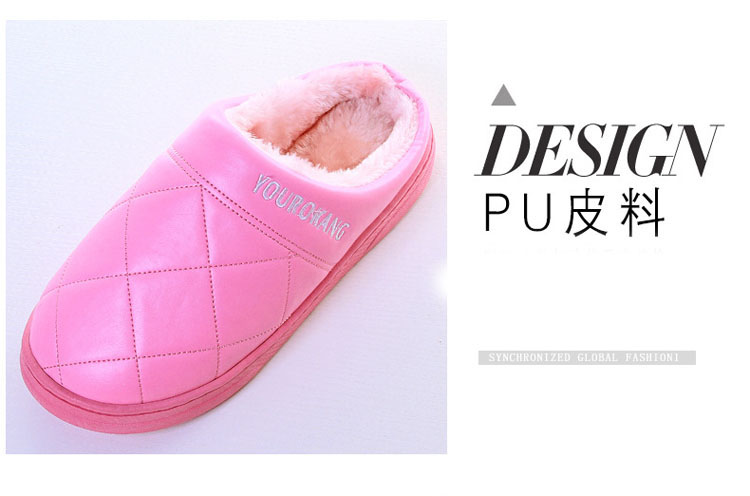 Dép cotton đế bệt nam với dép bông mùa đông Dép cho nam và nữ nhà không thấm nước dày chống trượt dép ấm dép crocs nam