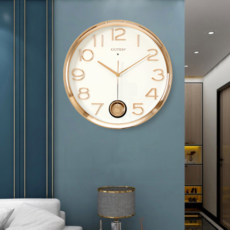 Admiralty Bells Pendulum Clock Pendulum hanging bell Golden Wonble watches Living room Music News When the clock is in the livingclock Living room Music News When the clock is down, the clock is a solid digital hanging