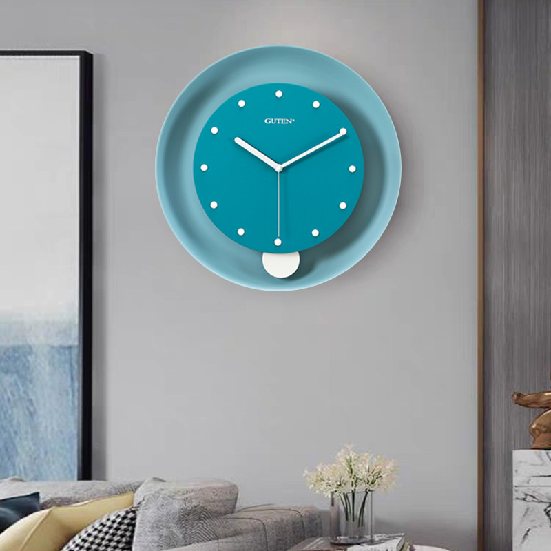 Admiralty Bells With Bell Pendulum Light Extravagant and Extravagant Bell Music Newsroom Hung Table Living Room Home Mute Nordic Wall-mounted Wall Minimalist Clock