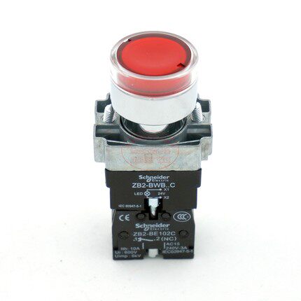 Original Schneider lighted button switch XB2-BW34M1C AC220V 1NO ZB2-BE101C