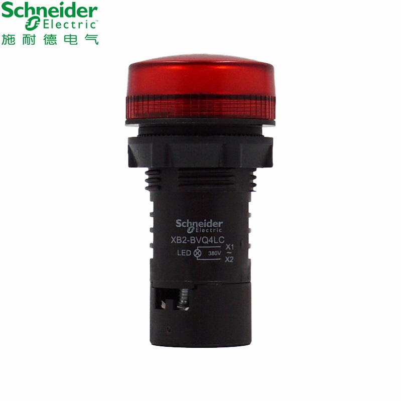 Original installation Schneider power indicator 22MM bored red LED signal lamp XB2-BVQ4LC AC380V