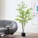 Nordic-Style Artificial Plant Hanging Bellflower Horse-Eye Tree Fake Tree Indoor Decorative Japanese Green Plant Potted Large Floor-Standing Ornament