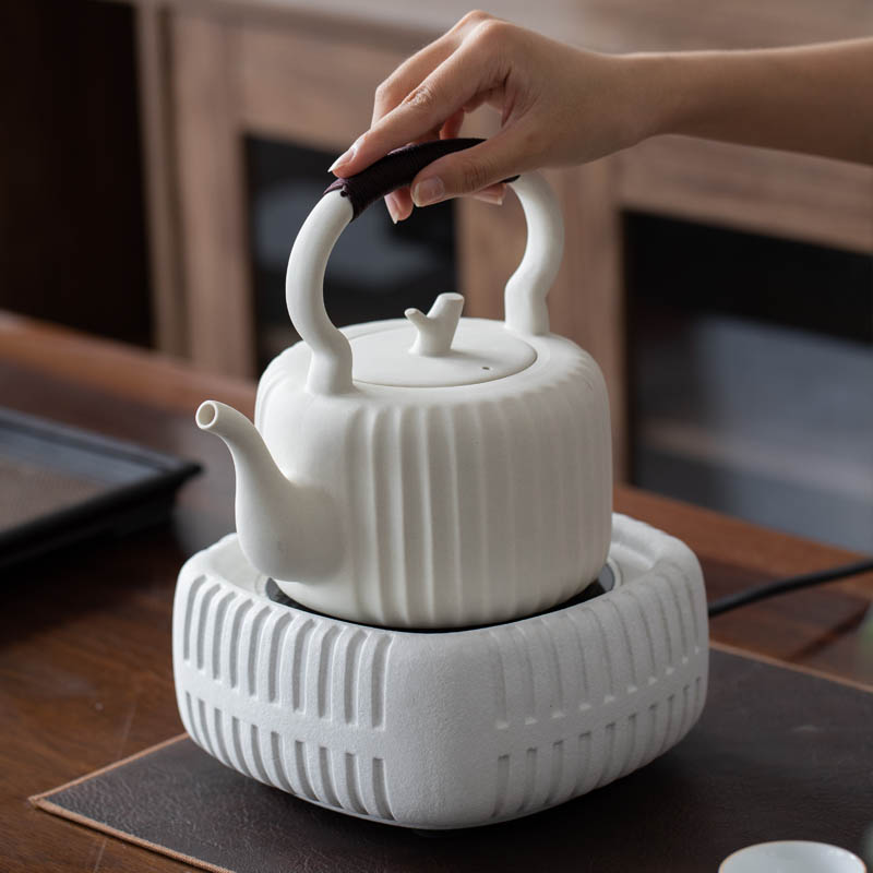 Day Style Ceramic Cooking Tea Stove Mute Black Crystal Stove Home Small Table Burning Water Cooking Tea Machine Mini Single Electric Hot Pottery Stove