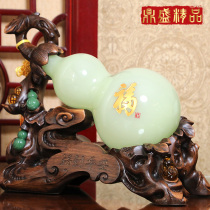 Glass jade gourd decoration Extra large Fulu Feng Shui fortune housewarming new home Living room moving TV wine cabinet Home