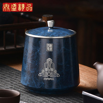 Authentic pure tin tea cans professional sealed fresh-keeping moisture-proof tea cans high-grade household tea box size custom logo