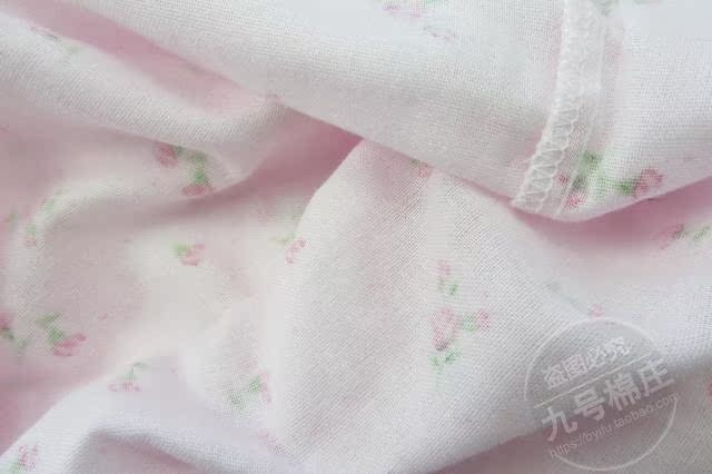 Bông gạc đôi nightdress nữ ngắn tay mùa xuân và mùa hè phần mỏng cotton đồ ngủ phần dài dâu tây tươi hoa nhà ăn mặc