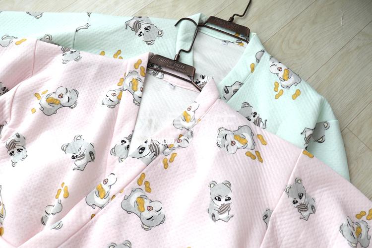Áo khoác kimono yukata nam Nhật Bản mùa xuân và mùa thu dày áo ngủ nữ cotton mùa đông và gió quilted váy dài những người yêu thích áo len Couple áo ngủ mùa hè 