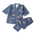 Áo khoác kimono nam Nhật Bản yukata của phụ nữ mùa thu và mùa đông có đệm lót dịch vụ gia đình và gió với bộ đồ ngủ kiểu áo đồ bộ Cặp đôi