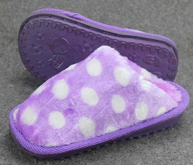 Pantoufles enfants en suède pour hiver - semelle mousse - Ref 1020089 Image 59