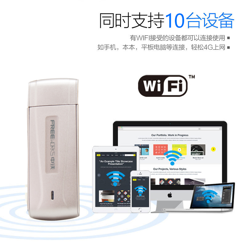 Zhongwo 4 gam không dây thẻ Internet thiết bị khay Unicom Viễn Thông 3 gam máy tính xách tay thiết bị đầu cuối xe wifi mèo