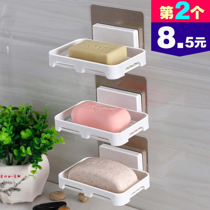 Shuangqing powder room fertilizer box incense rack creative suction cup incense box wall mounted fertilizer rack bathroom drainage box