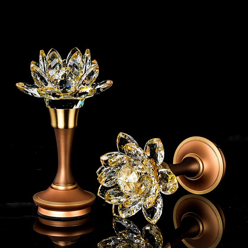For lamps for Buddha lamps Buddha front lotus lamps led electric lamps Buddha supplies ever-bright lamps crystal pure copper ever-bright lamps