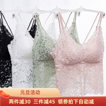 Comfortable love style lace without steel ring bra female sexy cross beauty back fashion Joker backless comfortable 5191